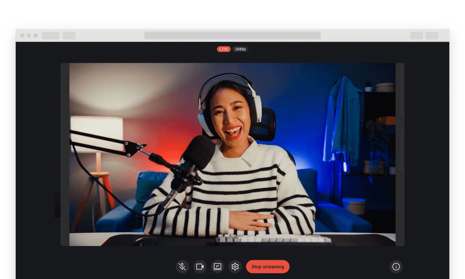 AWS IVS Broadcast Screenshot