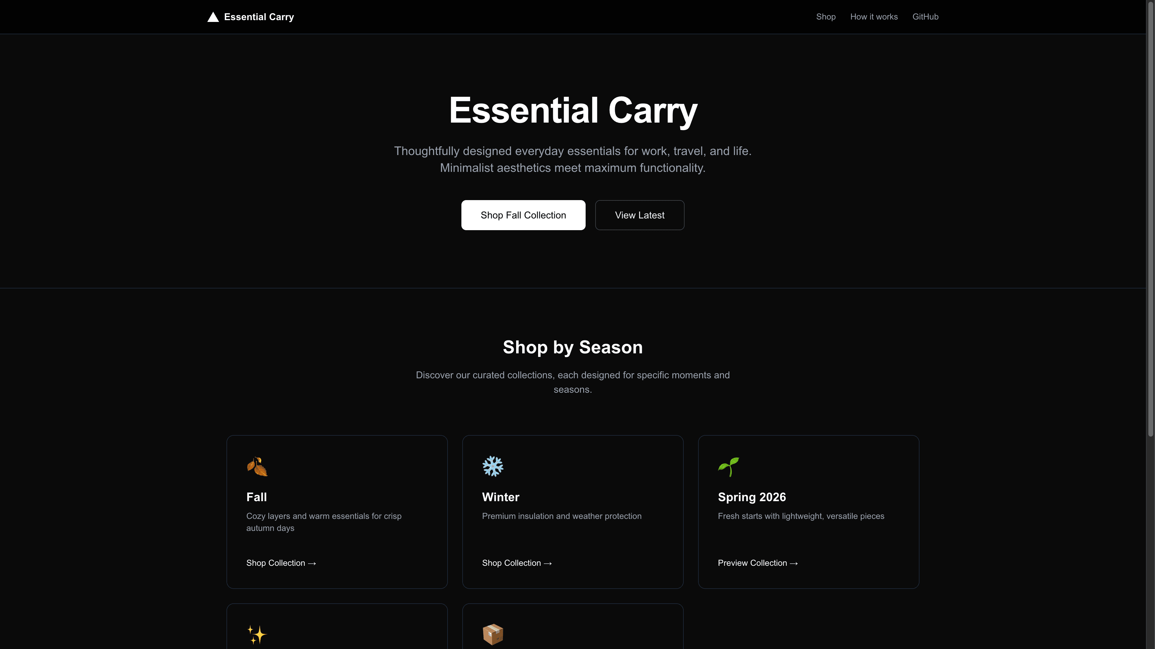 The main landing page of the Bulk Redirects CMS Demo