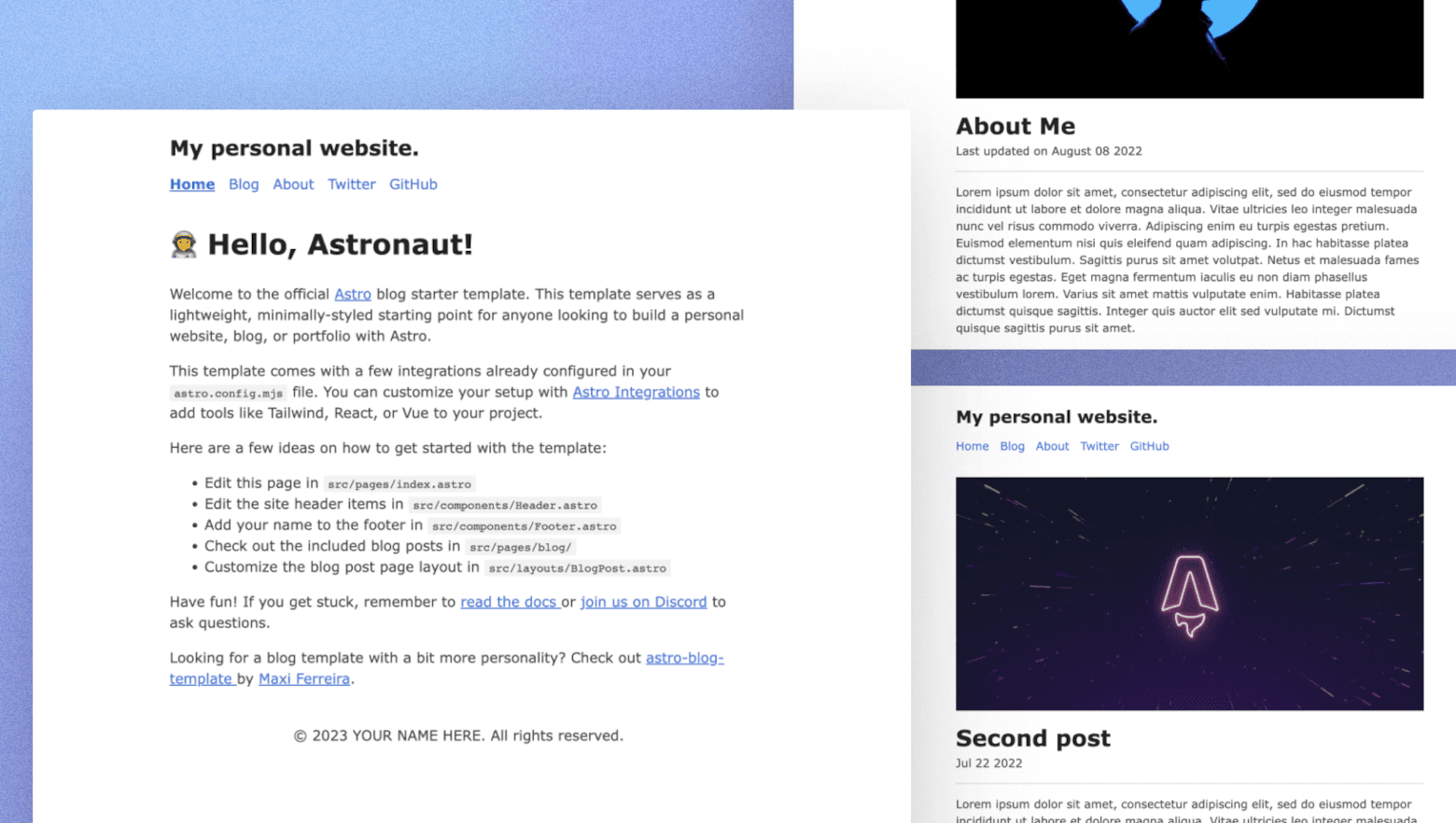 Astro Blog thumbnail